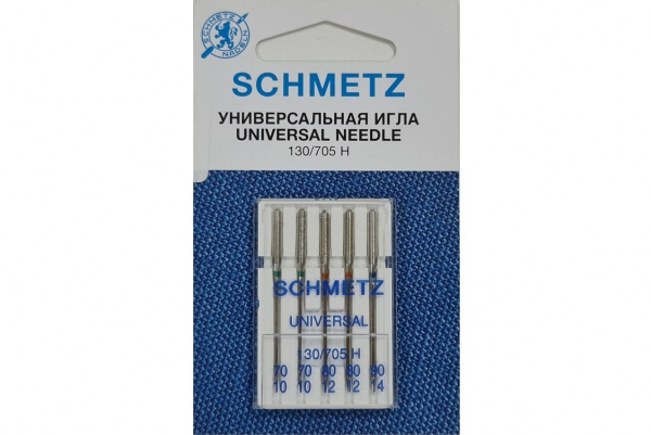 Иглы Schmetz универсальные (70x2, 80x2, 90x1), 5 шт в Лениногорске